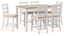 Skempton Counter Height Dining Table and Bar Stools (Set of 7) - Gate FurnitureCounter Height Table