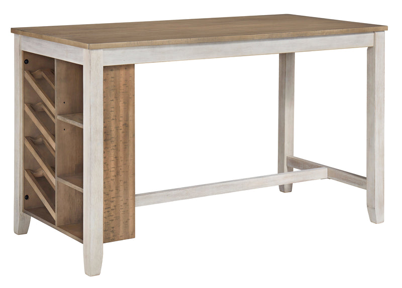 Skempton White/Light Brown 5 - Piece Counter Height Set - Lara FurnitureCounter Height Set
