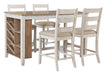 Skempton White/Light Brown 5 - Piece Counter Height Set - Gate FurnitureCounter Height Set