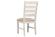 Skempton White/Light Brown Dining Chair (Set of 2) - Lara FurnitureDining Chair
