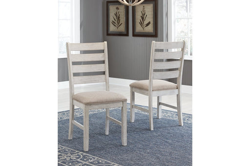 Skempton White/Light Brown Dining Chair (Set of 2) - Gate FurnitureDining Chair