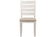 Skempton White/Light Brown Dining Chair (Set of 2) - Gate FurnitureDining Chair