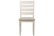 Skempton White/Light Brown Dining Chair (Set of 2) - Lara FurnitureDining Chair