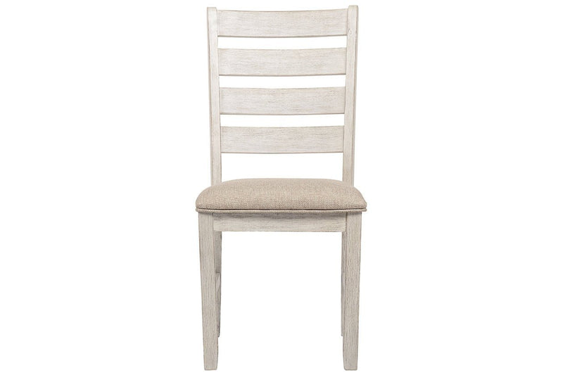 Skempton White/Light Brown Dining Chair (Set of 2) - Lara FurnitureDining Chair