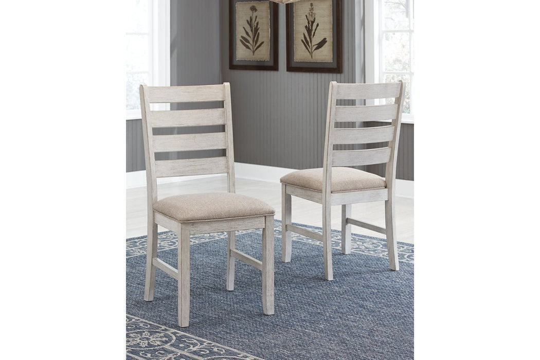 Skempton White/Light Brown Dining Chair (Set of 2) - Gate FurnitureDining Chair
