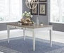 Skempton White/Light Brown Dining Table - Gate FurnitureDining Table