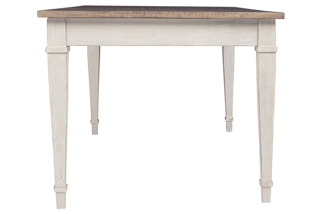 Skempton White/Light Brown Dining Table - Gate FurnitureDining Table