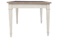 Skempton White/Light Brown Dining Table - Gate FurnitureDining Table