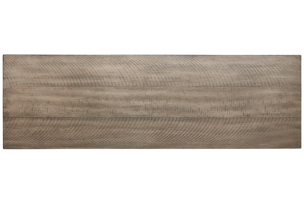 Skempton White/Light Brown Storage Bench - Gate FurnitureAccent Bench