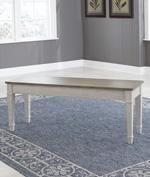 Skempton White/Light Brown Storage Bench - Gate FurnitureAccent Bench