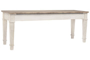 Skempton White/Light Brown Storage Bench - Gate FurnitureAccent Bench