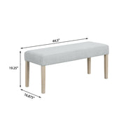 Skyla - Gray Upholstered Bench - D214-BN