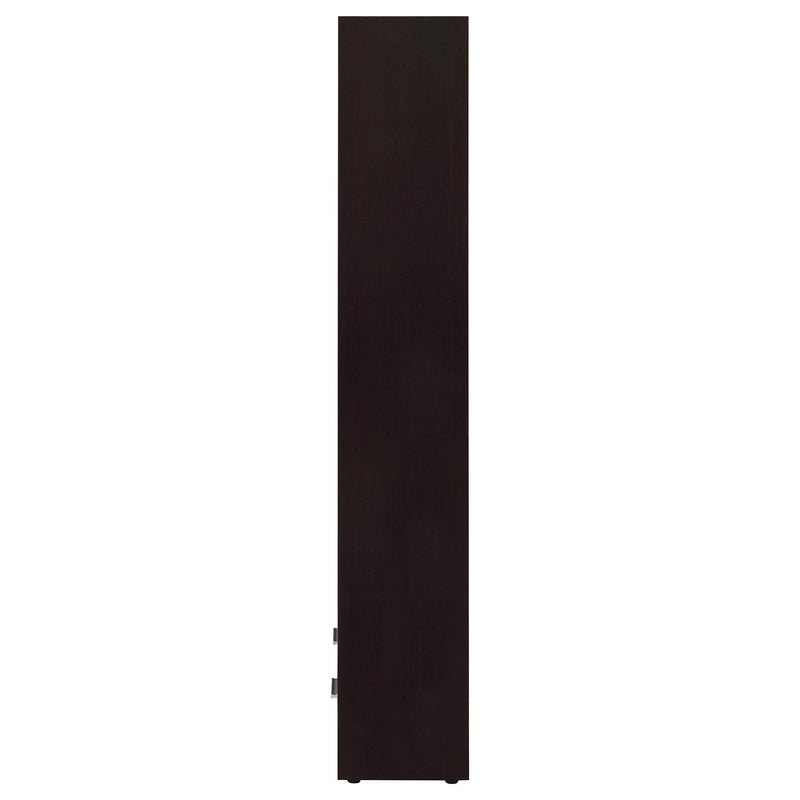 Skylar 71-inch 5-shelf Bookcase with Drawer Cappuccino - 800905