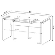 Skylar L-Shape Desk with Mobile File Cabinet Cappuccino - 800891-S4
