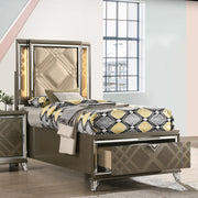 Skylar Twin Bed W/Led & Storage - 25340T