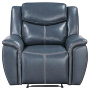 Sloane Upholstered Padded Arm Recliner Chair Blue - 610273