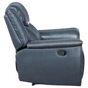 Sloane Upholstered Padded Arm Recliner Chair Blue - 610273