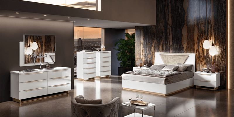 Smart Bedroom White Set - Lara FurnitureBedroom Set