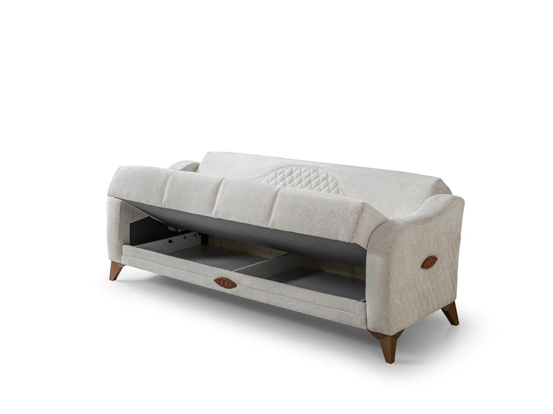 Smart Convertible Loveseat in Cream - 200-ST-SMA-HENRY05-2