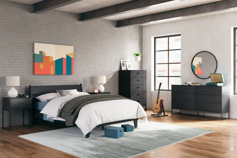 Socalle Black Chest of Drawers - EB1865-245