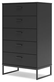 Socalle Black Chest of Drawers - EB1865-245