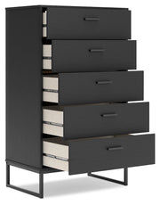 Socalle Black Chest of Drawers - EB1865-245