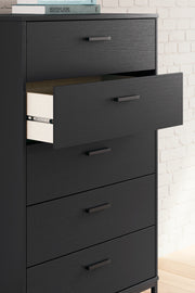 Socalle Black Chest of Drawers - EB1865-245