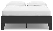 Socalle Black Full Platform Bed - EB1865-112