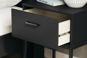 Socalle Black Nightstand - EB1865-291