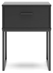 Socalle Black Nightstand - EB1865-291