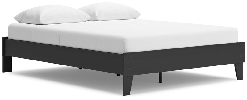 Socalle Black Queen Platform Bed - EB1865-113