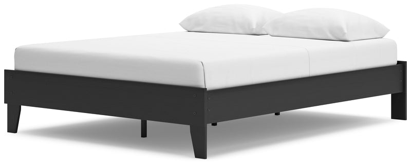 Socalle Black Queen Platform Bed - EB1865-113