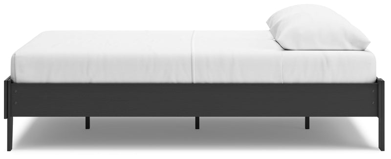 Socalle Black Queen Platform Bed - EB1865-113