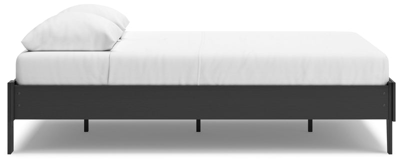 Socalle Black Queen Platform Bed - EB1865-113
