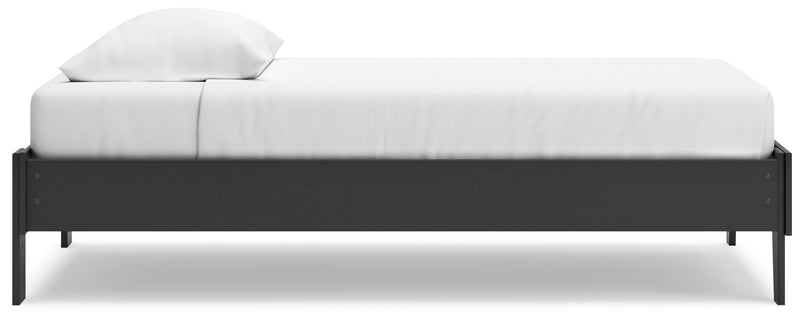 Socalle Black Twin Platform Bed from Ashley - Lara Furniture