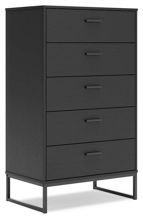 Socalle Black Youth Platform Bedroom Set - Gate FurnitureYouth Bedroom Set
