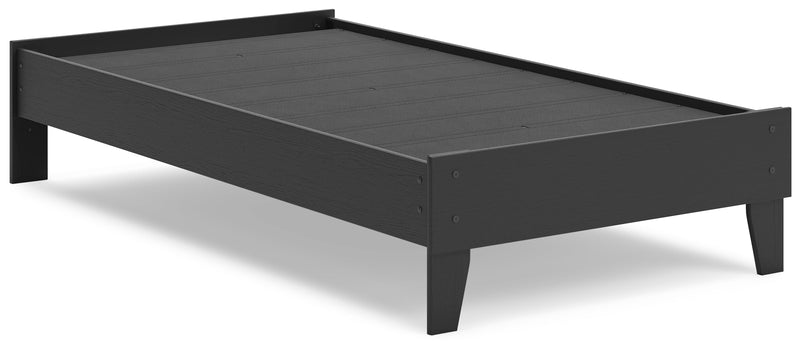 Socalle Black Twin Platform Bed from Ashley - Lara Furniture