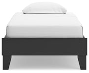 Socalle Black Twin Platform Bed from Ashley - Lara Furniture