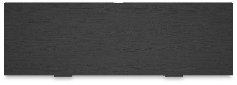 Socalle Full Panel Platform Bed with Dresser in Black - PKG018872