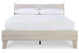 Socalle Natural Queen Panel Platform Bed - Gate FurnitureQueen Bed