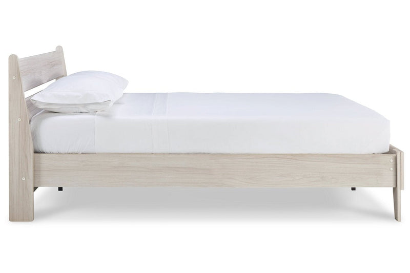 Socalle Natural Queen Panel Platform Bed - Lara FurnitureQueen Bed