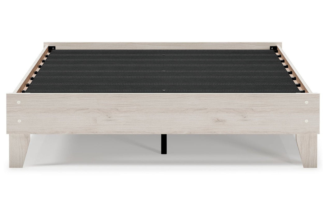 Socalle Natural Queen Platform Bed - Gate FurnitureQueen Bed