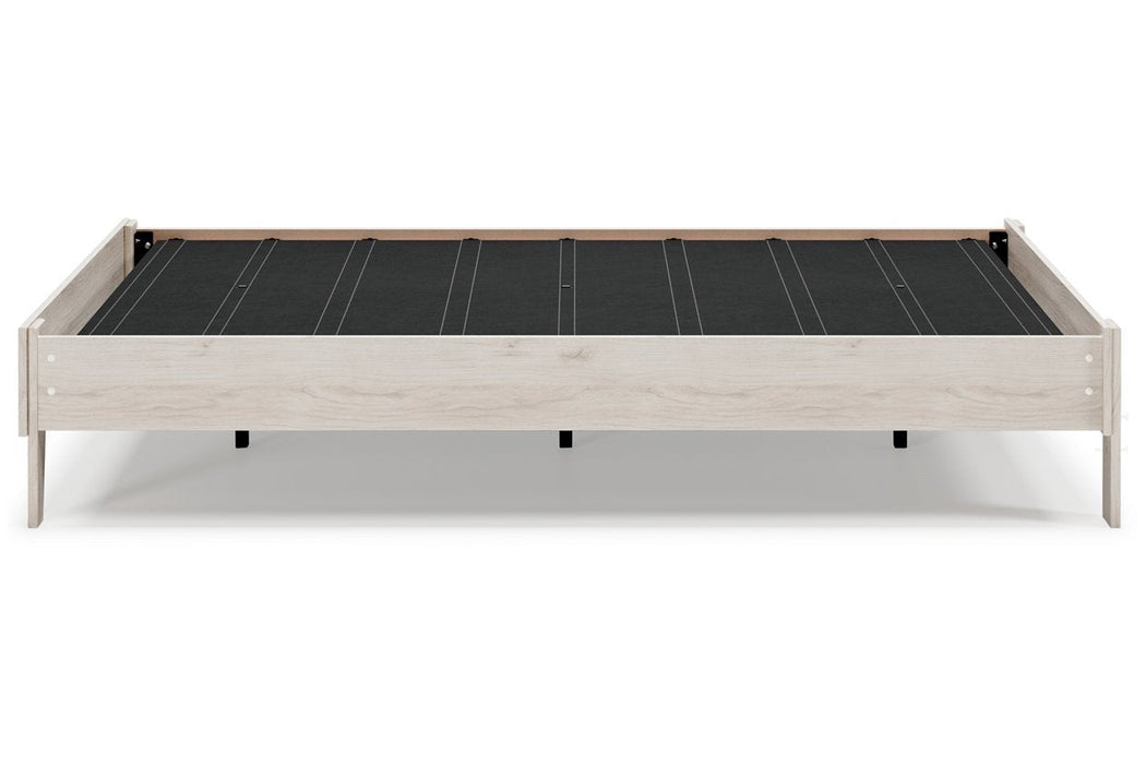 Socalle Natural Queen Platform Bed - Gate FurnitureQueen Bed