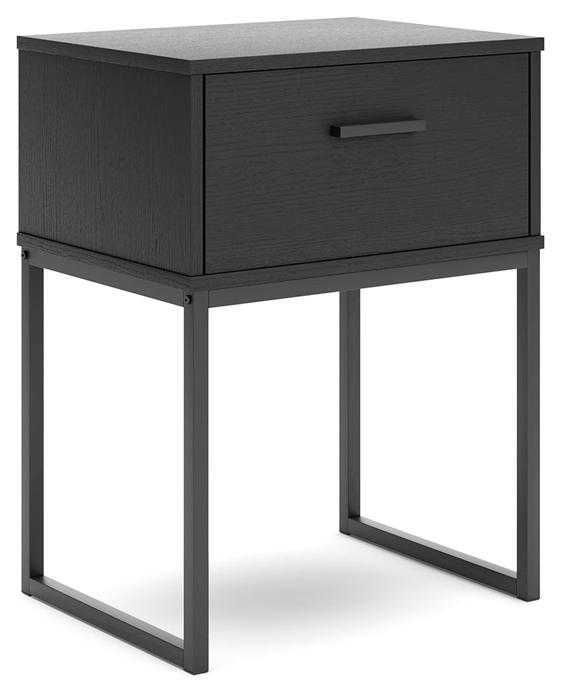 Socalle Queen Panel Headboard with Dresser and Nightstand in Black - PKG018865