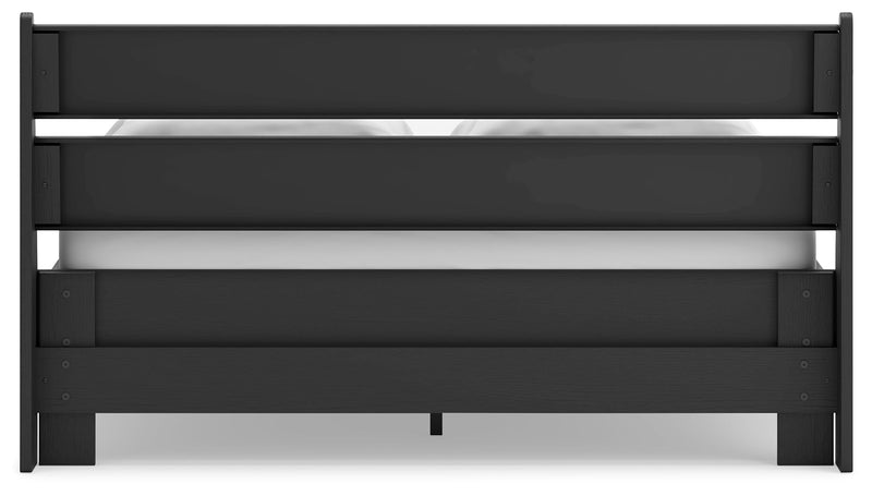Socalle Queen Panel Headboard with Dresser in Black - PKG018864