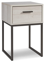 Socalle Queen Platform Bed with 2 Nightstands in Light Natural - PKG016403
