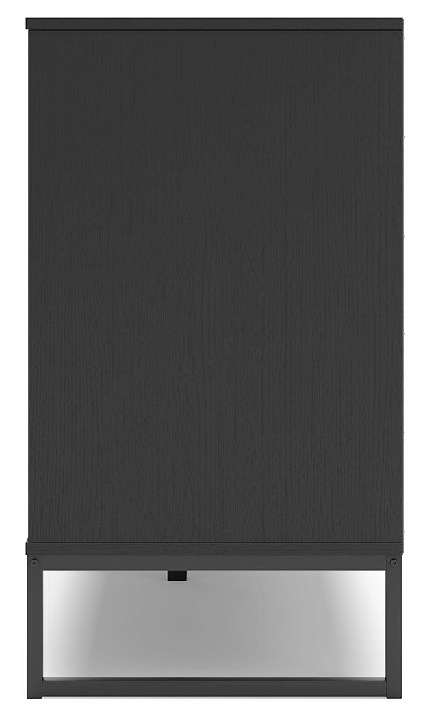 Socalle Queen Platform Bed with Dresser in Black - PKG018852