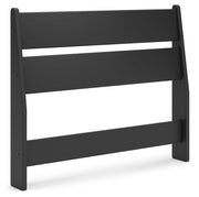 Socalle Twin Panel Headboard with Dresser and Nightstand in Black - PKG018857