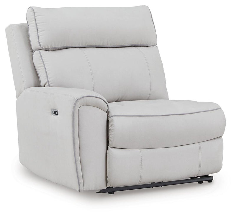 Social Pointe Pearl/Ash 5-Piece Power Reclining Sectional - PC98802S14