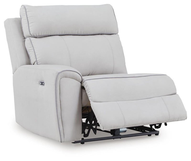 Social Pointe Pearl/Ash 5-Piece Power Reclining Sectional - PC98802S14